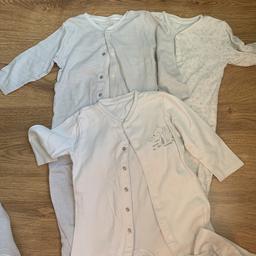 Pack of 3 baby grows from Primark. 
Aged 12-18 months. 
Used so slightly bobbly but good condition.