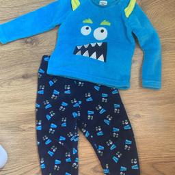 Toddler boy monster fleece pyjamas.
Aged 18-24 months.
