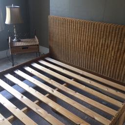 Beautiful vintage bed . Very sturdy structure . Immaculate good clean condition . Cost £600 will accept 200 for quick sale due to lack of space