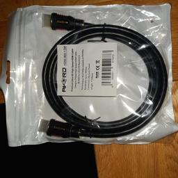 24k gold plated ultra high speed hdmi cable 4k
New / Sealed 1.5m length band width 18gbps
£25+ rrp (see pic 2)