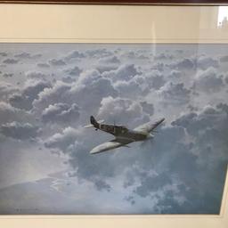 Framed print of Battle of Britain 
Jonny come home 
Spitfire 
21”x 16”