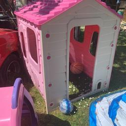 Pink Play house and slide (plastic)

Pink Play house - £20
Pink slide - £20
- £20 each or for both of them - £30
Collection only
