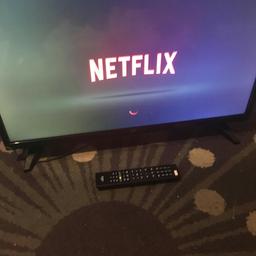 Like new 32ich smart TV comes with remote and stand dose come in a box but not the proper one as the other got damaged but tv is it good working order £80 no offers pick up from yarmouth first to see will buy
