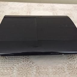 I am selling my ps3 Due to me not playing it anymore. It is in full working condition and is also very clean and well looked after. It comes with 2 controllers the PlayStation, 9 games and also cables. One controller works fully fine and so does the other, but at times the left joystick of one controll starts to jam, as in it does not react to u moving it. Other than that everything is fine. 
I will drop off if u are local to me otherwise collection is available 

May consider reasonable offers