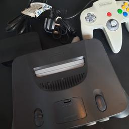 N64 with power cable and 1 controller
Pak is currently inserted
No AV cable to connect to TV
Amazing condition
Offers welcome
Collection or postage available