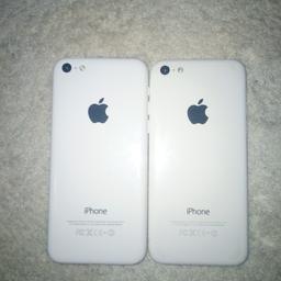 2 iPhone 5cs for spares or repair one is missing screen sold as seen open to offers