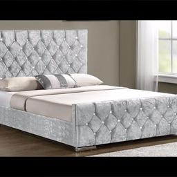 ===Contact me on 02033711519===
===Same Day Delivery Available===


Features
- Brand New
- High Quality
- Standard Double
- Crush Velvet Fabric
- Strong Metal & Wooden Frame
- Chrome Feet
- Diamond Tufted
- Flat Pack (Home Assembly Required)
- Available Colours: Silver, Black and Champagne


Size: 135cm x 190cm


Double Chesterfield Bed Frame Only ---- £170
	

Double Bed + Deep Quilt Mattress -- £250

Double Bed + Medium Firm Orthopaedic Mattress -- £280

Double Bed + Firm Orthopaedic Mattress -- £299

Double Bed + 2" Top Memory Foam Orthopaedic Mattress -- £299

Double Bed + Hard Firm Orthopaedic Mattress -- £349

Double Bed + 1000 Pocket Sprung Mattress -- £349

Double Bed + 2000 Pocket Sprung Mattress -- £399

Double Bed + Sinking Pillow Top Mattress -- £480


===Contact me on 02033711519===