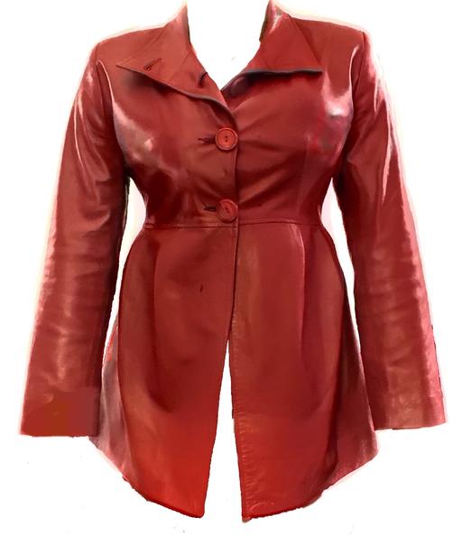 Buy & Sell Central London Waterloo - Central London - Photos for Women’s Red Empire Waist Leather Jacket