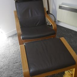 Brown leather poang chair from IKEA in very good clean condition. Extremely comfortable. Will dismantle for easy collection if needed.
