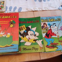 Jag säljer Kalle Anka tidningar, cirka 300 stycken från 70 - talet. De är inte sorterade, men i bra skick.

Vid snabb affär kan priset förhandlas.