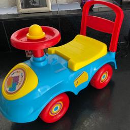 Small ride on car 
With lift up seat 
Keep toddler entertained for hours 

Suitable for 9-18 months 

Lovely toy 

Good condition 
Smoke free home 
Only used at Grandmas House