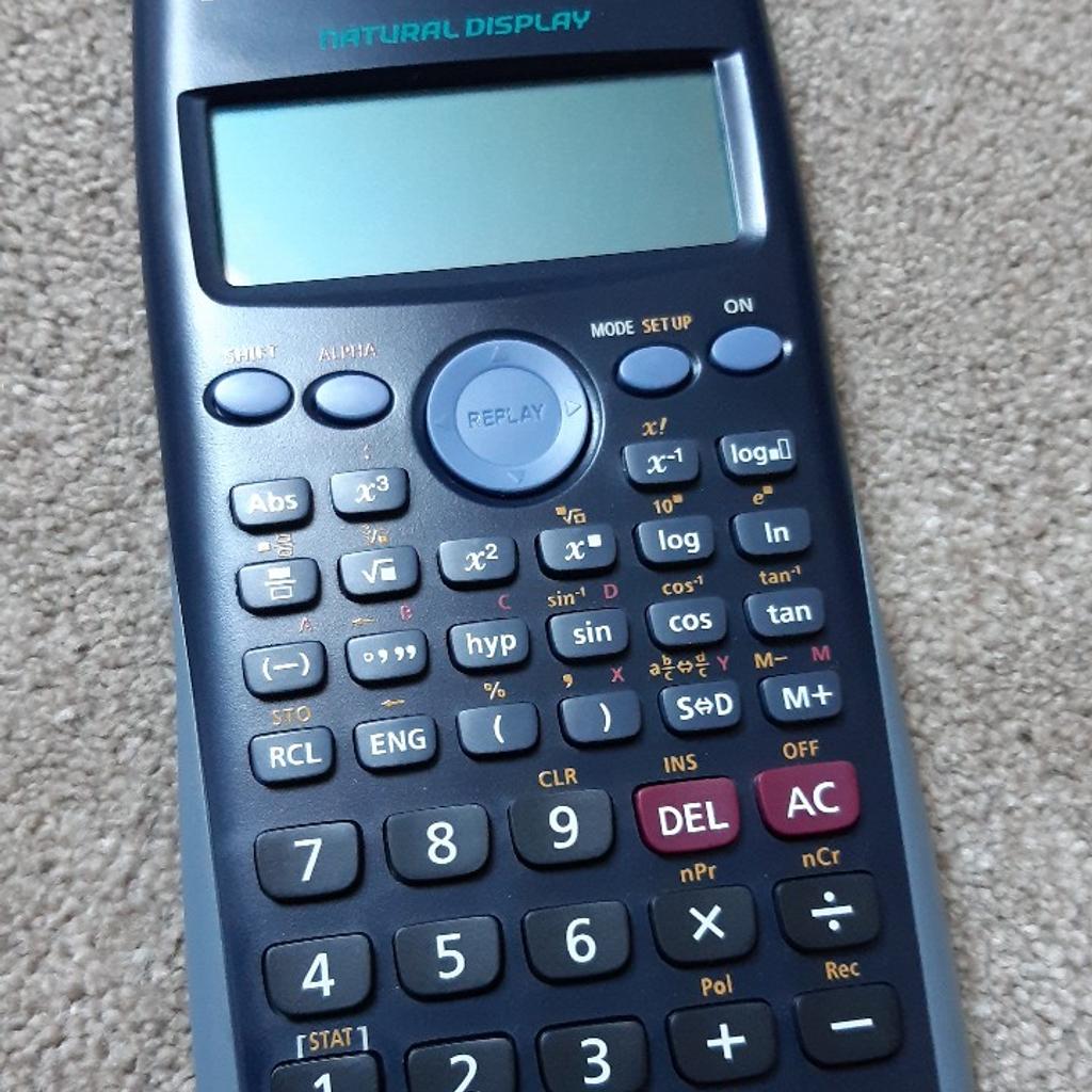Scientific calculator with natural display