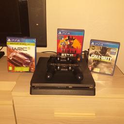 Playstation 4 con 2 joystick e inclusi anche 3 giochi e sono:
- Call of duty
-Red dead II
-WRC 5
Funziona perfettamente!! in ottime condizioni!!!