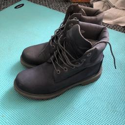 Timberlands size 6 in grey, received as present and wore once but too small. Inside sole is leather