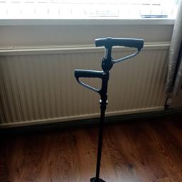 Easy life foldable stand up and go cane, adjustable with Led torch in handle