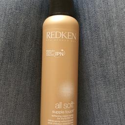 Redken 'all soft' 'supple touch' Softening cream-spray for dry/brittle hair
150ml
Never used but listed as 'like new' as it doesn't come with tags or in packaging
Purchased from hairdressers