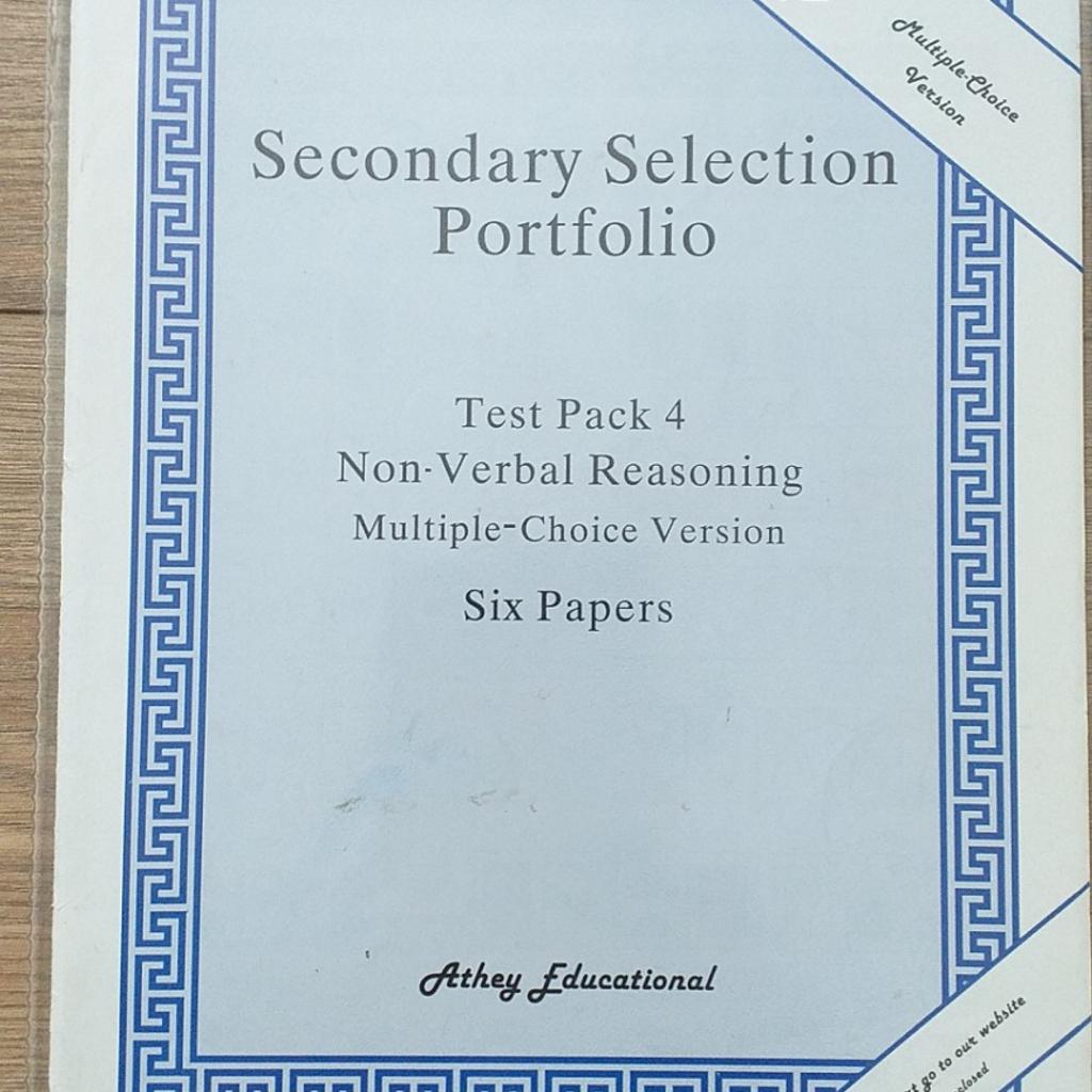 pack 4
multiple choice version
Athey Educational