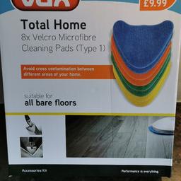 brand new Vax microfibre cleaning pads for floor steamer.
8 pads