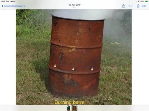 Buy & Sell Gloucestershire Forest of Dean - Photos for Incinerator/burner with lid. Keep ash dry