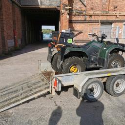 Indespension 2.7t plant trailer, good condition, excellent stability with a heavy load such as a mini digger on. Great tyres and brakes. FULL LED and 13pin plug. Quad not included. Any questions please ask.

Open to offers and swaps.