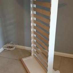 white toddler bed with mattress (only used twice) excellent condition.
can be dismantled if needed.
collection from thamesmead or sidcup.