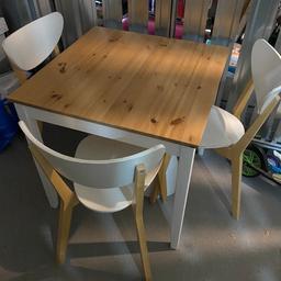 Tisch guter zustand, Stühle mehr Gebrauchsspuren