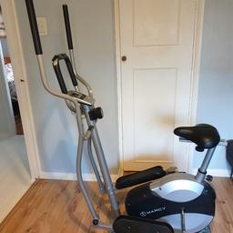 selling my 2 in1 elleptical trainer and bike 
good condition, a bit damage as shown bit it doesn t alter the use of the bike.
collection only 
pet and smoke free