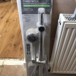 Wicked three mode shower handset and riser rail kit never been used still in the package