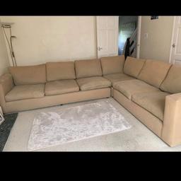 brilliant condition. Not 2 years old but moved house and its just too big. All cushions are removable and base splits into 3 pieces. Need gone asap as new sofas are here. Best offers. buyer collect.