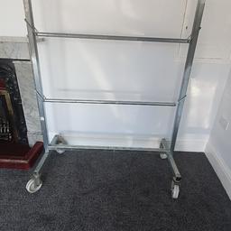 solid rail brilliant for trader or car boot. can drop the rails or leave situated. it is collection only not willing to post