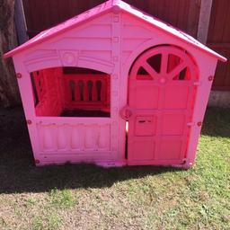 Plastic play house too small for my daughter now can buy stickers to decorate
Collection only