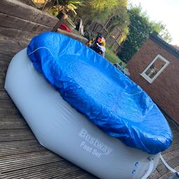 Best way 10ft pool
Pump included
Cover included 
Filled up once and the children lost interest. 
Sold as seen