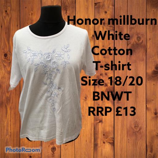 Buy & Sell West Midlands Birmingham - Photos for Honor millburn white t-shirt size 18/20 bnwt