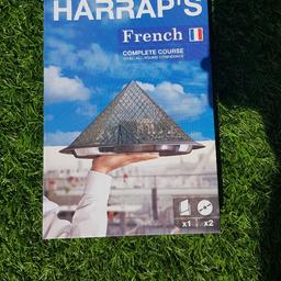 Harrap's complete course : French for English Speakers
Comes with a 384 page book and 2 audio CD's to learn from
I bought it in France for about £40
In excellent condition