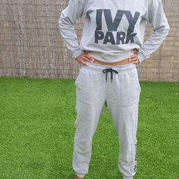Grey Ivy Park Topshop tracksuit
Easy to wear and comfortable
Worn but in great condition

Please check out my other items as I'm having a clear out