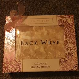 Brand new in box Spa Whimsy back wrap - Lavender Aromatherapy. Perfect gift for someone