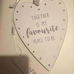 Brand new with tag hanging heart