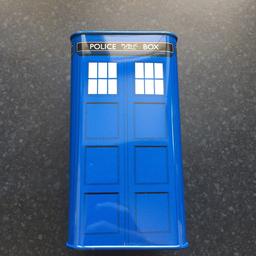 Mint condition metal TARDIS money box still with its original tag on the base