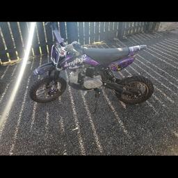 Here I have my stomp pit bike for sale 110 manual good condition recently has oil changed ready to go £340 ono. Cash on collection.