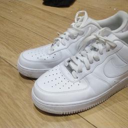 Size 9 mens Nike Air force 1 white.. Great condition like new. No box and only worn 2-3 times. Can post for extra cost. Need a wipe over but no stains. Bargain 