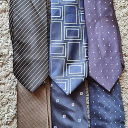 6 Mens ties
1 is 100% Silk

All in great condition - only worn once or twice
