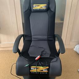 Gaming chair
Black and grey
Speakers built in
Only used once or twice
Like brand new
New for £150