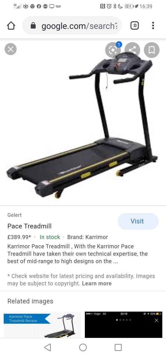 Karrimor pace treadmill in Wigan for free for sale Shpock