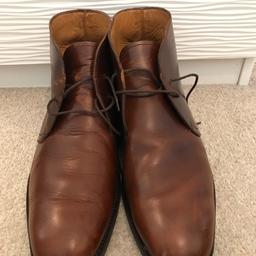 Russell&bromley leather men’s shoes. Used a handful of times, in great condition with some scratches and scuffs as you would expect form leather. Size 11