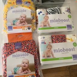 Selling 2 x Miosolo reusable Nappies and 2 x packets of Miosolo boosters. 
Collection E9