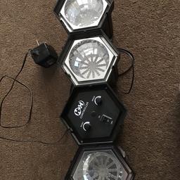 Set of 3 disco lights
Includes speed control