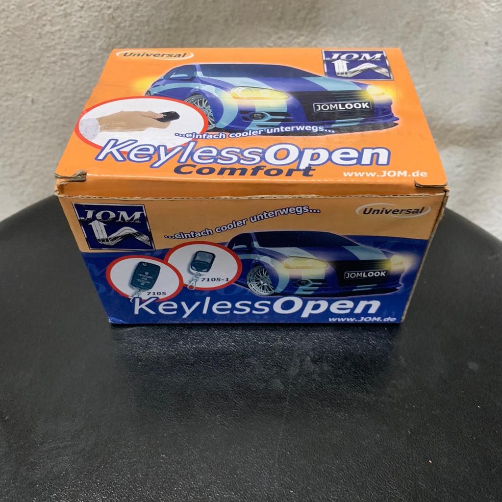 Keyless Open / Funk ZV

Funk Zv zum Nachrüsten keyless Open von Jom
Liegt schon länger Batterie von den Handsendern sind zu tauschen , Orig verpackt
Statt 35 € 15€
2St vorhanden
2St 30€ inkl Versand
Versand 6€