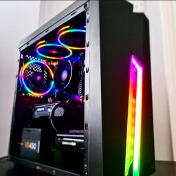 Custom Built Gaming PC

⚫ GIGABYTE GTX 1050 TI

⚫ AMD RYZEN 3 2200G

⚫ Corsair Vengeance 8GB DDR4 RAM

⚫ Samsung SSD + 1TB HDD

⚫ Corsair PSU

⚫ GIGABYTE Motherboard

⚫ Custom Sleeved Cables 

⚫ Brand New RGB Cooling System!!!

⚫ Ryzen 3 2200G + SSD + 8GB RAM + GTX 1050 TI will handle any task with extreme speed.

⚫ Great for gaming and simulators!  

⚫ Fresh Windows 10 Installed

⚫ You can even control the lighting on the case to suit your theme.

*Funko figure not included*