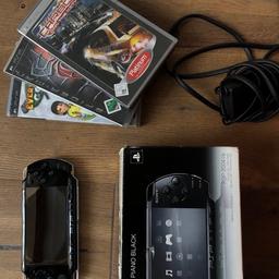 PSP in sehr gutem Zustand Inklusive Kabel und 3 Top Spiele

Sofort abholbar/zum Versand bereit

in sehr gutem Zustand :)