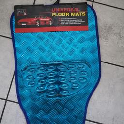Universal floor blue car mats
Easy maintenance
Protects and beautifies your automobiles interior
Non-skid construction